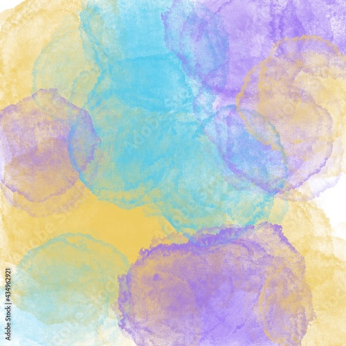 Abstract painted colorful watercolor background