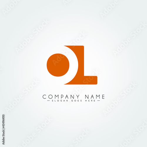 Simple Business Logo for Initial Letter OL