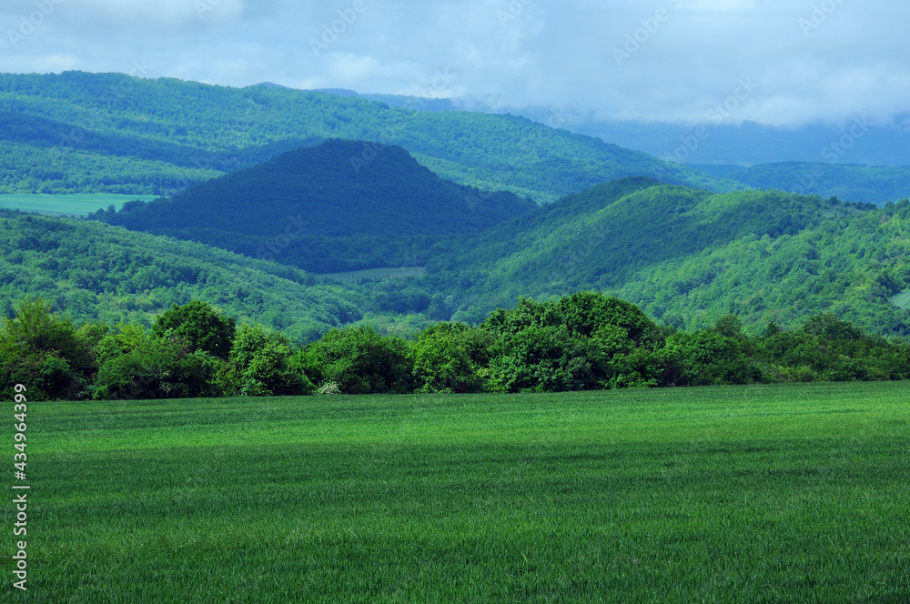 Rural cloudy landscape