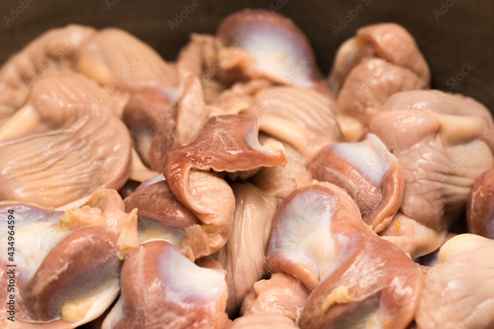 Fresh chicken gizzard