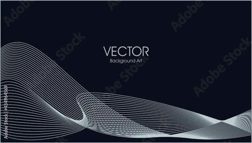 abstract line wave background vector