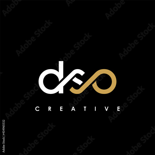 DSO Letter Initial Logo Design Template Vector Illustration