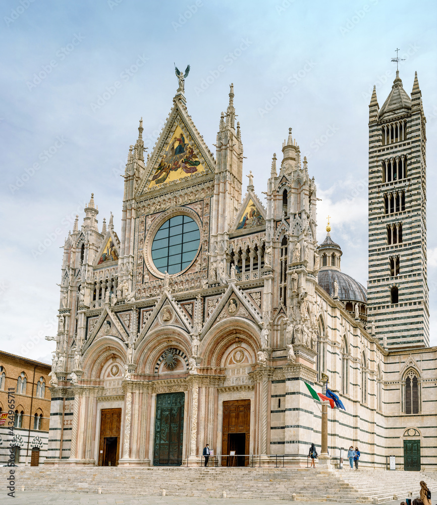 Siena, Italy - Piazza Duomo Cathedral and Santa Maria della Scala