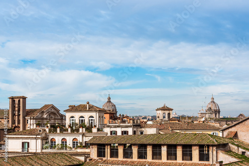 View of buildings´ rooftops in Rome