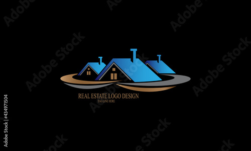 Real Estate Logo design  Art and House Creative and Elegant 