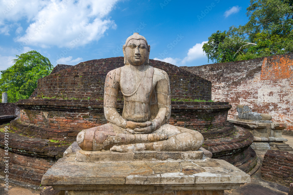 Buddha statue at the Polonnaruwa site in Sri Lanka Buddha statue at the Polonnaruwa site in Sri Lanka