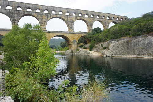 pont du gard over the river