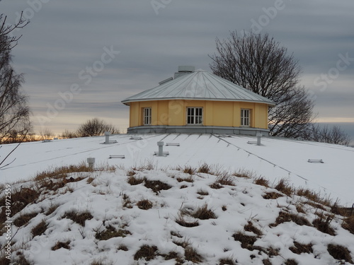 house in the snow