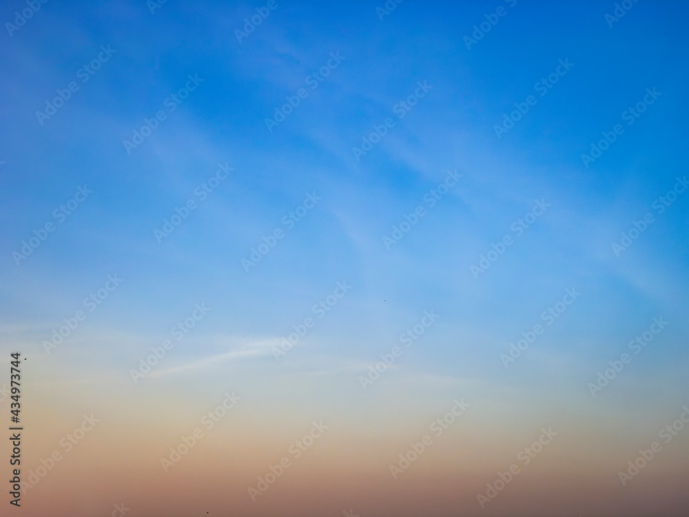 minimal vibrant colored sky with clouds at sunset ui ux design background
