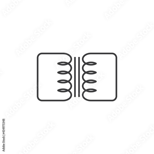 electric transformer icon vector illustration