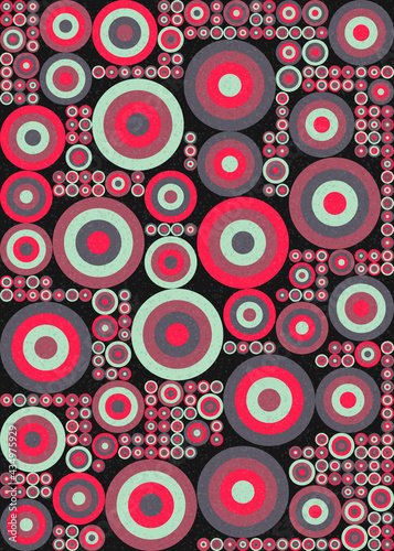 Abstract Geometric Pattern generative computational art illustration