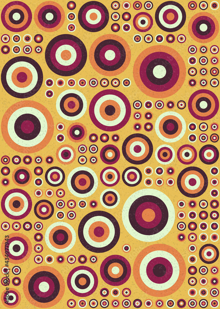 Fototapeta premium Abstract Geometric Pattern generative computational art illustration