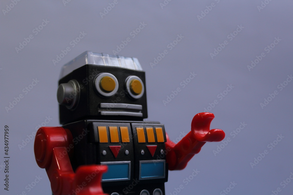 Fototapeta premium windup robot toy
