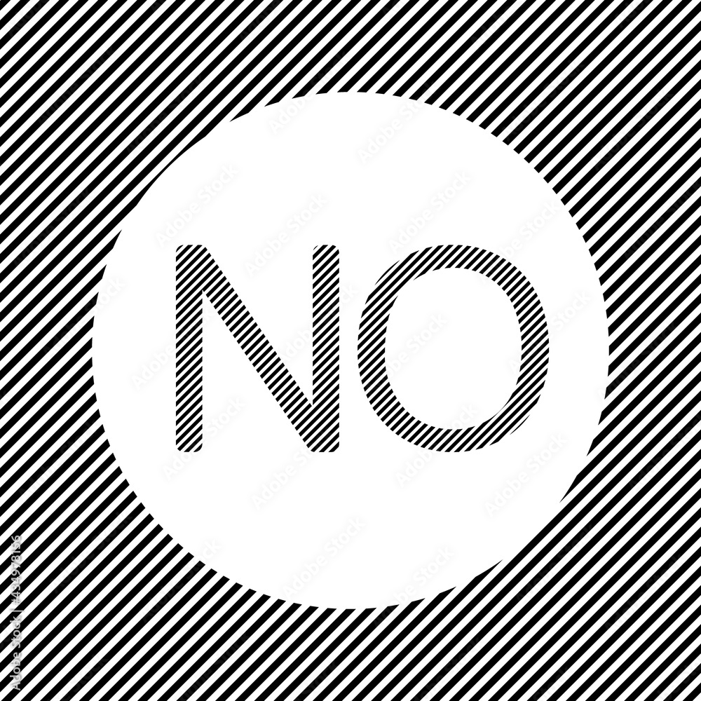 A large no symbol in the center as a hatch of black lines on a white circle. Interlaced effect. Seamless pattern with striped black and white diagonal slanted lines A large no symbol in the center as a hatch of black lines on a white circle. Interlaced effect. Seamless pattern with striped black and white diagonal slanted lines