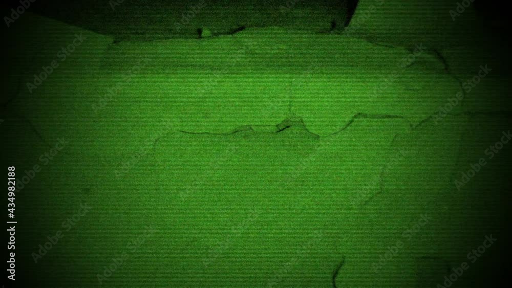 Night Vision Camcorder. Grunge Footage