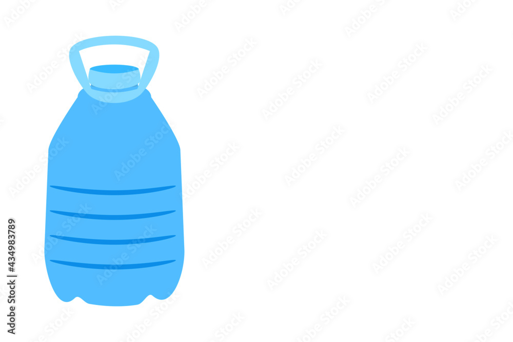 Plastic water bottle isolated on a white background Plastic water bottle isolated on a white background