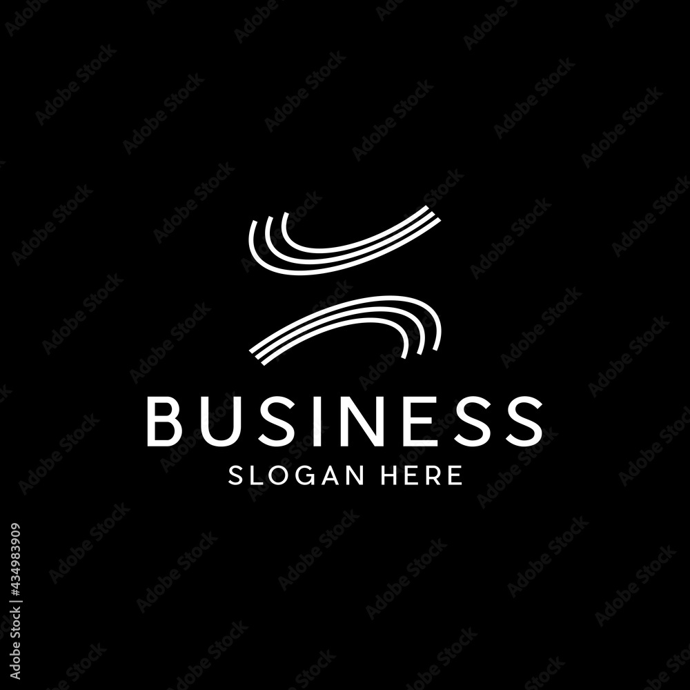 Letter Z Line Stripe Logo Design Letter Z Line Stripe Logo Design