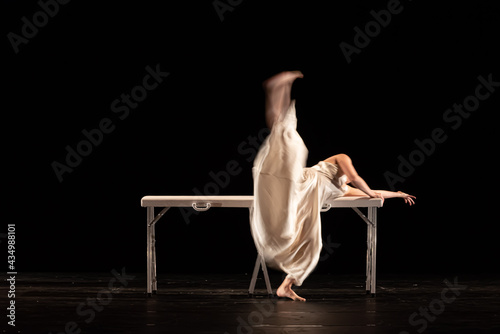 The abstract movement of the dance