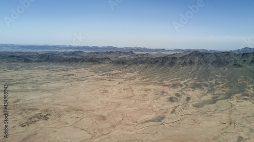 mountain view in the mongolian desert