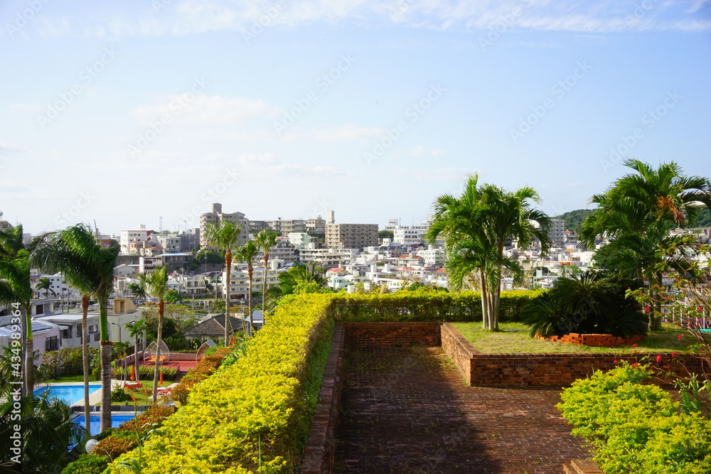 Aerial view of Naha city in Okinawa, japan. Panorama - 沖縄 那覇市の街並み Aerial view of Naha city in Okinawa, japan. Panorama - 沖縄 那覇市の街並み
