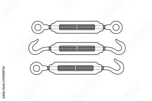 turnbuckles vector