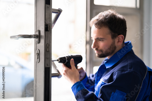 Locksmith Man Repairing