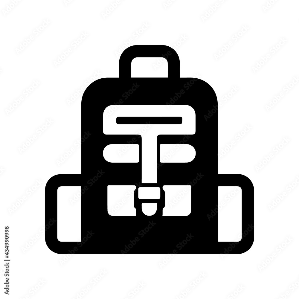 Travel bag luggage vector icon Travel bag luggage vector icon