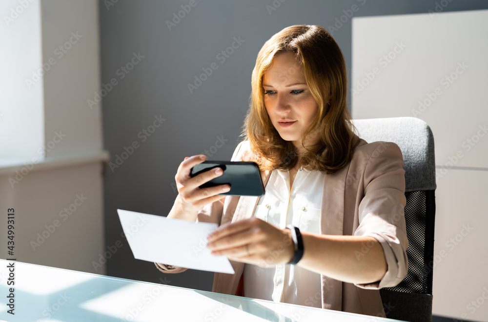 Remote Check Deposit Taking Photo Remote Check Deposit Taking Photo