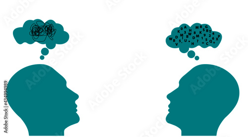 Mental health treatment concept. Specialist doctor Psychology therapy concept. Social print for banner, poster or media Vector design EPS 10