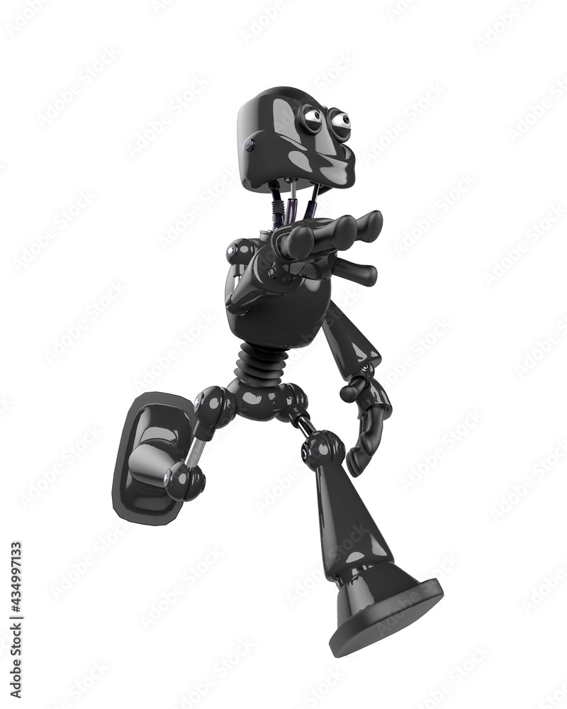 nice robot is running nice robot is running