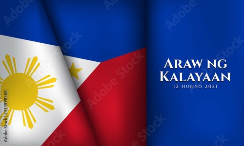 Philippines Independence Day Background Design. Vector Illustration. photo