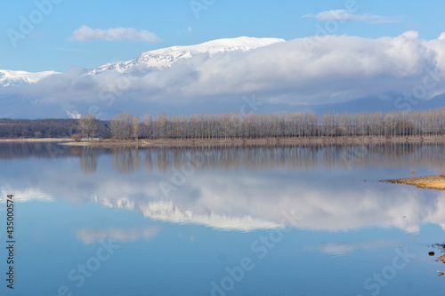 Fototapeta Naklejka Na Ścianę i Meble -  Winter view of Koprinka Reservoir, Bulgaria