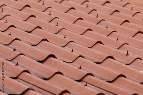 Obraz na płótnie orange Roof Sheet , Asbestos cement roofing sheets w salonie