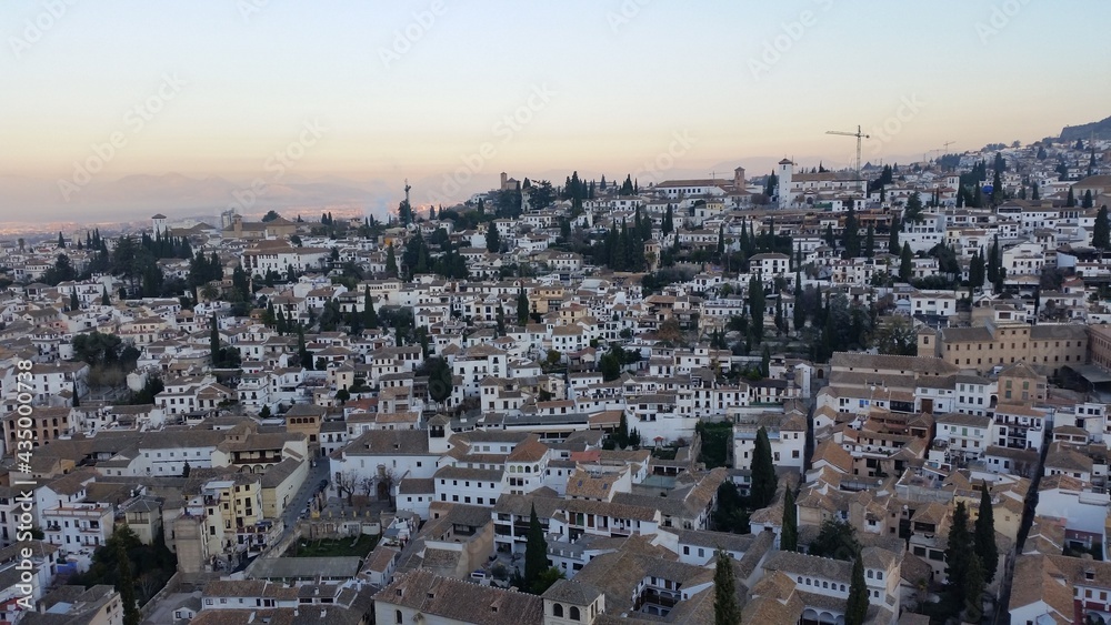 Dawn in Granada, Spain