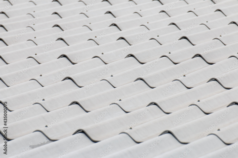 White Roof Sheet ,  Asbestos cement roofing sheets - obrazy, fototapety, plakaty 