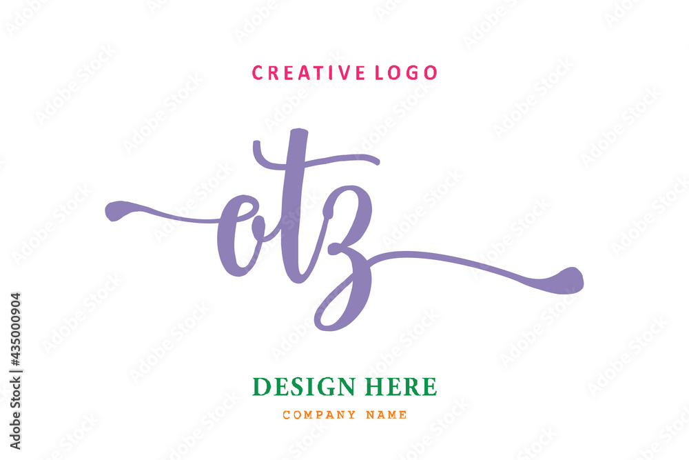 OTZ lettering logo is simple, easy to understand and authoritative