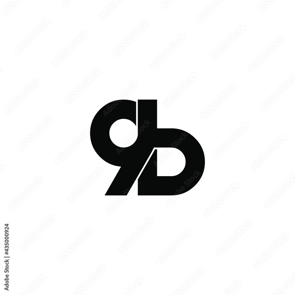 9b letter original monogram logo design Stock Vector | Adobe Stock