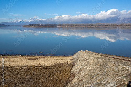 Winter view of Koprinka Reservoir, Bulgaria photo