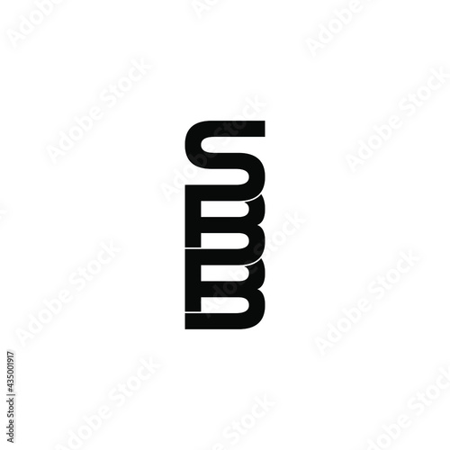 sbb letter original monogram logo design