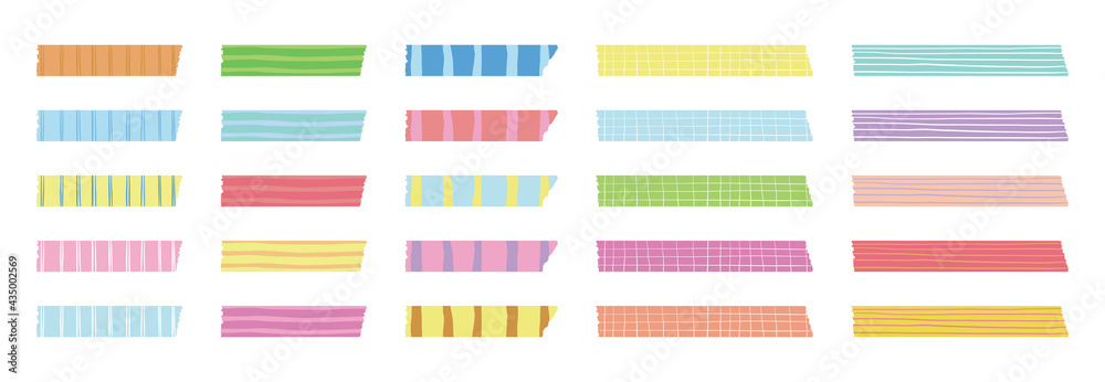 マスキングテープセット イラスト 2 Stock Vector Adobe Stock