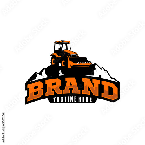 Excavator logo template, Perfect for businesses related to construction