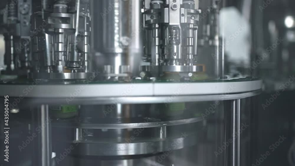 Robotic automation line. packaging warehouse, processing facility.
Glass bottles on conveyor belt in beverage factory. smart factory automation. industry 4.0 Robotic automation line. packaging warehouse, processing facility.
Glass bottles on conveyor belt in beverage factory. smart factory automation. industry 4.0