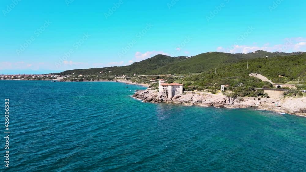 Amazing aerial view of Livorno coastline, Tuscany Amazing aerial view of Livorno coastline, Tuscany
