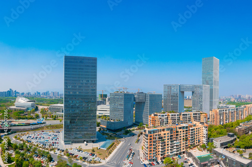 CBD Cityscape of Jinhua City, Zhejiang Province, China