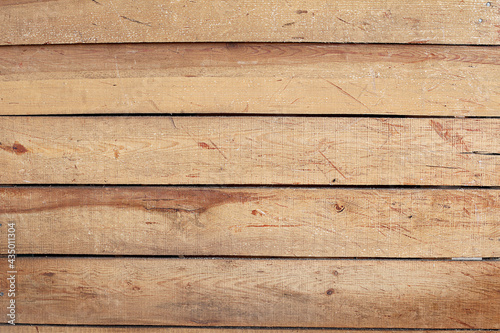 Wooden boards used in carpentry