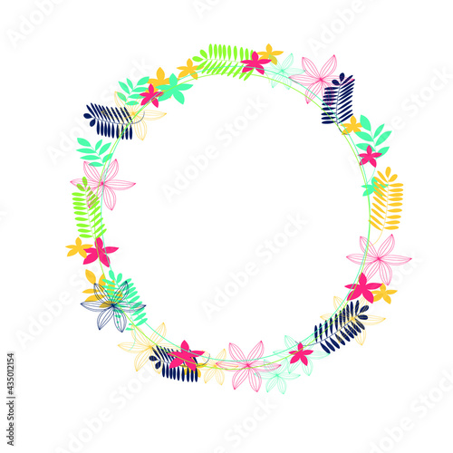  flower vector frame