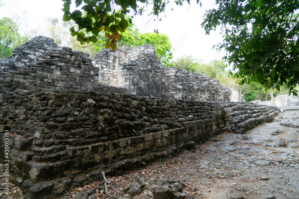 Xpujil Maya Ruin in Campeche, Mexico