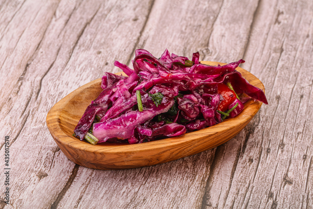 Pickled red cabbage with herbs Pickled red cabbage with herbs
