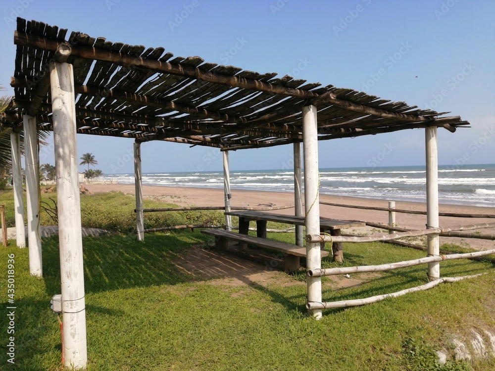 Palapa en Playa de Veracruz, Montegordo., Casitas Palapa en Playa de Veracruz, Montegordo., Casitas