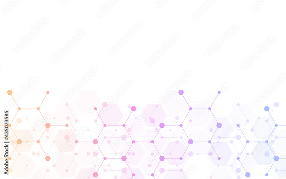 Illustration of geometric abstract background with hexagons pattern Illustration of geometric abstract background with hexagons pattern
